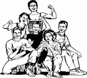 派对人物矢量图